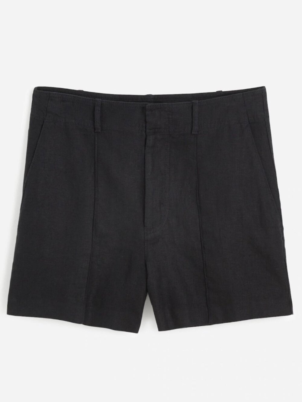 NWT Madewell Women's High Waist Fairbanks Pintucked Linen Shorts 00